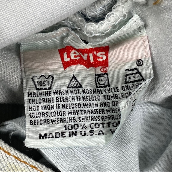 Vintage 1998 Levis 501 BleachWash Button Fly Jeans - Picture 4 of 12